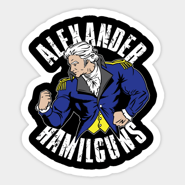 Alexander Hamilguns Sticker by myoungncsu